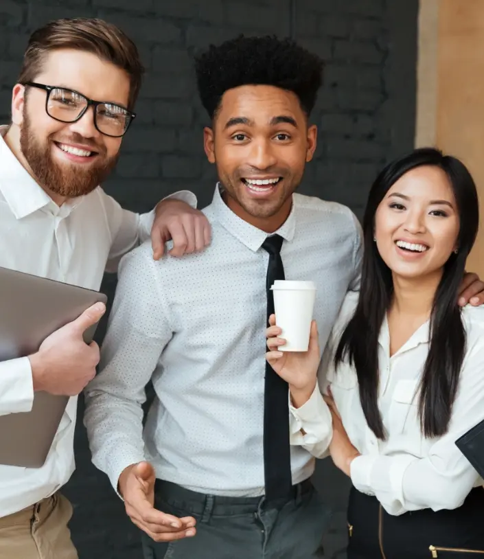 cheerful-young-business-colleagues